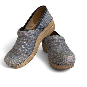 Vintage Woven Dansko Clogs